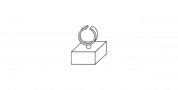 Black-Board-Box Ringständer