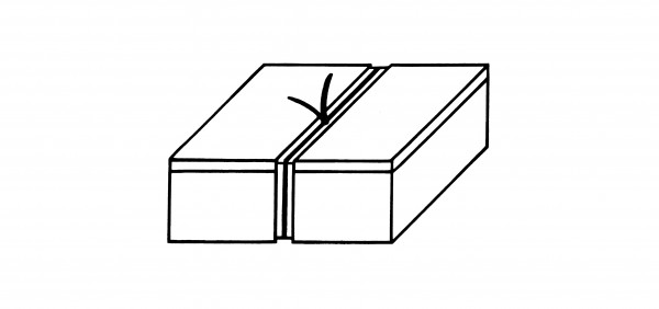 Zip-Pappe flach